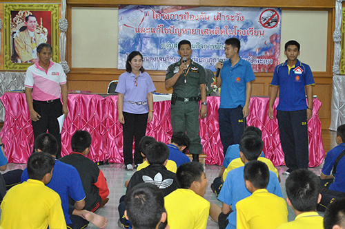โครงการป้องกัน เฝ้าระวังและแก้ไขปัญหายาเสพติดในโรงเรียน
