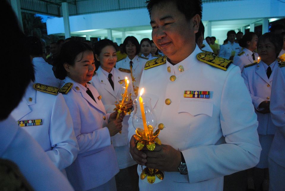 พิธีจุดเทียนชัยถวายพระพระพร เนื่องในโอกาสเฉลิมพระชนมพรรษา 66 พรรษา