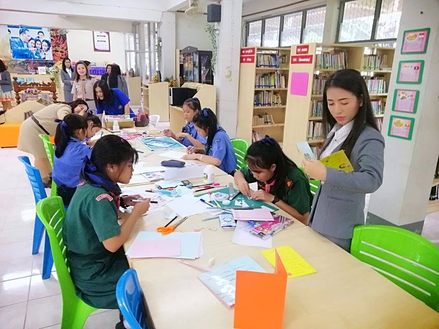 โรงเรียนปางหัดสหศาสตร์ศึกษาดูงานตามโครงการ"พัฒนาห้องสมุด"